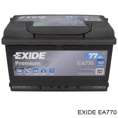 Batería de Arranque Exide Premium 77 ah 12 v B13 (EA770)