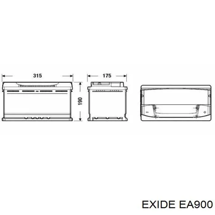Batería de arranque Exide EA900 precio, desde 114,19 EUR