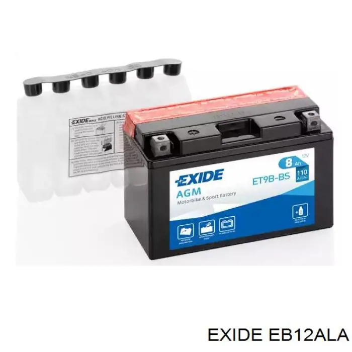 Batería de Arranque Exide Excell (EB12ALA)