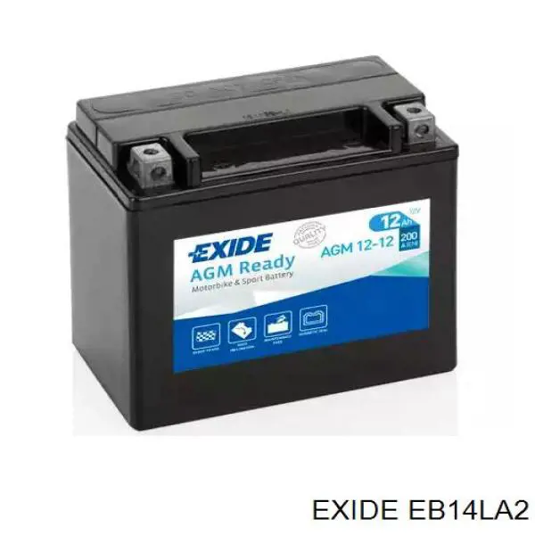 EB14LA2 Exide Batería Start-Stop