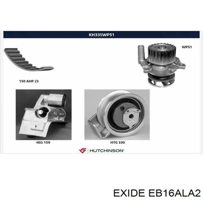Batería de arranque Exide EB16ALA2 precio, desde 52,96 EUR