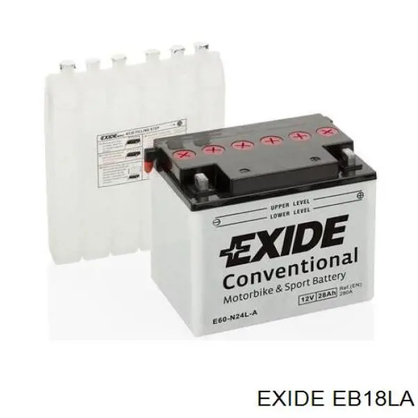 Batería de Arranque Exide Excell (EB18LA)