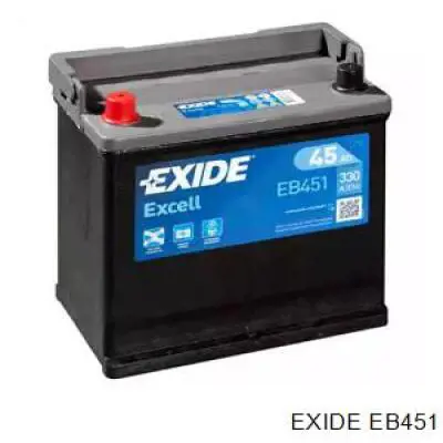 Batería de Arranque Exide Excell 45 ah 12 v B01 (EB451)