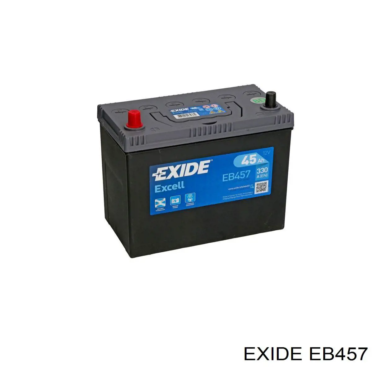 Batería de Arranque Exide Excell 45 ah 12 v B00 (EB457)