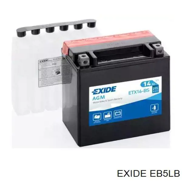 Batería de arranque Exide EB5LB precio, desde 21,68 EUR