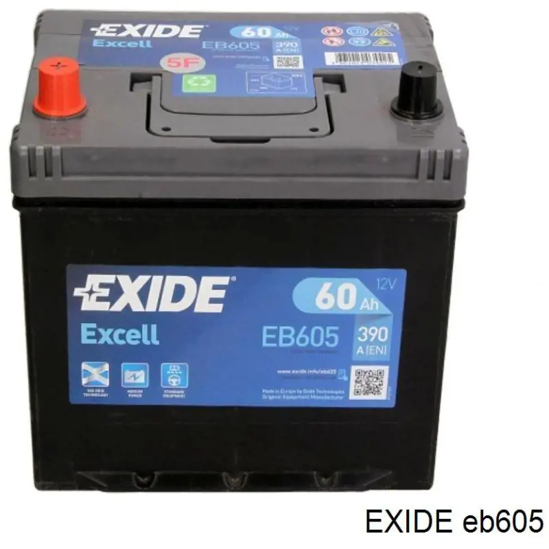 Batería de arranque EXIDE EB605