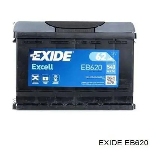 Batería de Arranque Exide Excell 62 ah 12 v B13 (EB620)