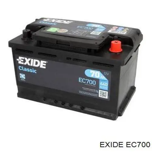 Batería de Arranque Exide Классический 70 ah 12 v B13 (EC700)