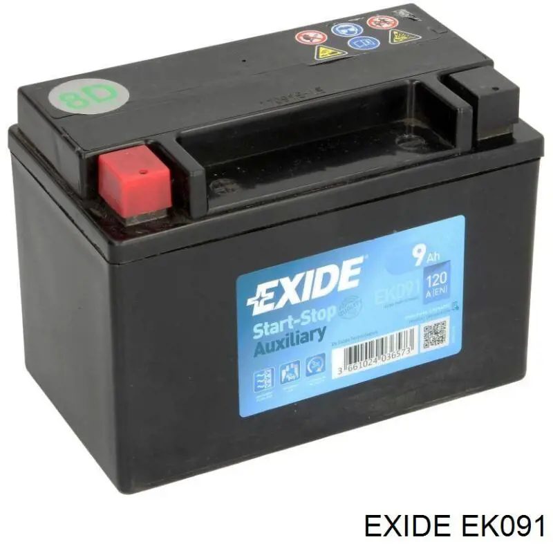 Batería de arranque EXIDE EK091