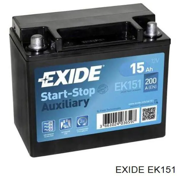Comprar EK151 Exide Batería de coche