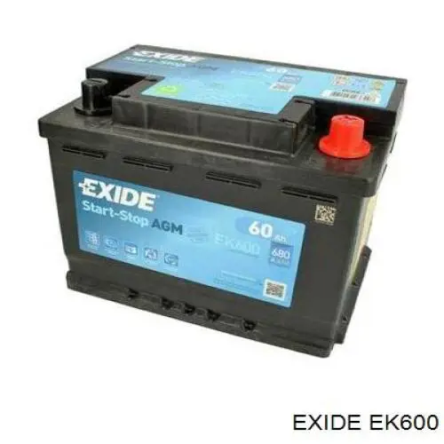 Batería de arranque EXIDE EK600