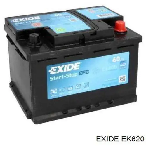 Batería de Arranque Exide (EK620)