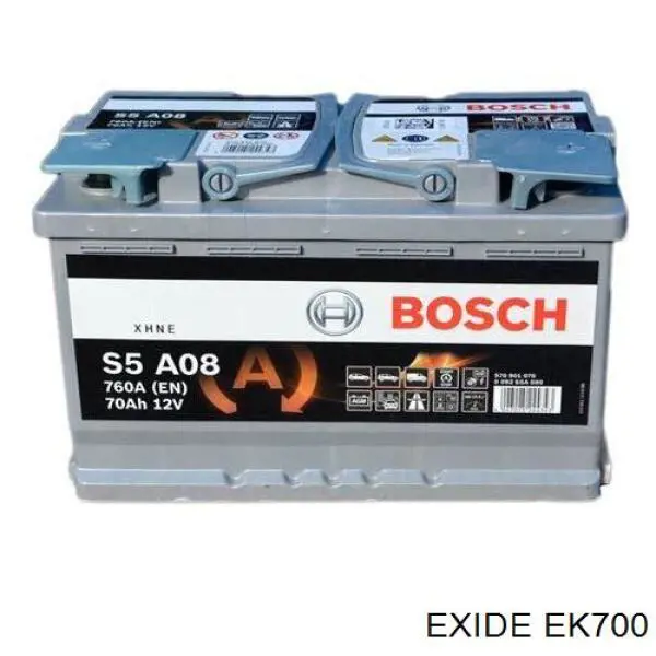Batería de Arranque Exide Micro-Hybrid AGM 70 ah 12 v B13 (EK700)