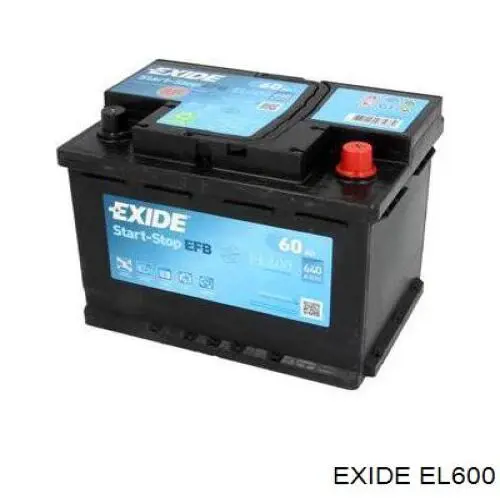 Batería de arranque EXIDE EL600