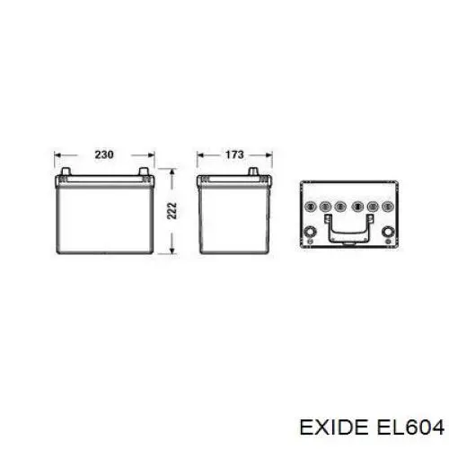 Batería de arranque Exide EL604 precio, desde 154,03 EUR