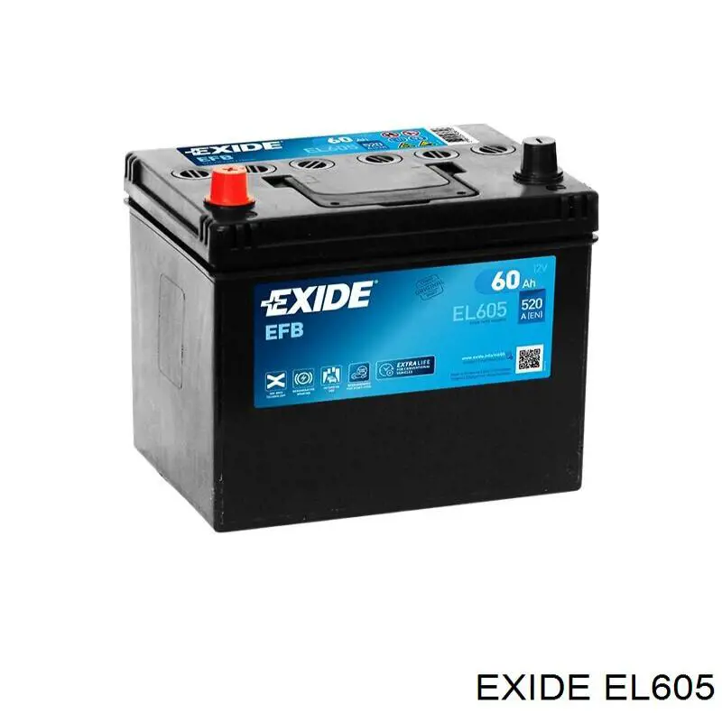 Batería de Arranque Exide (EL605)
