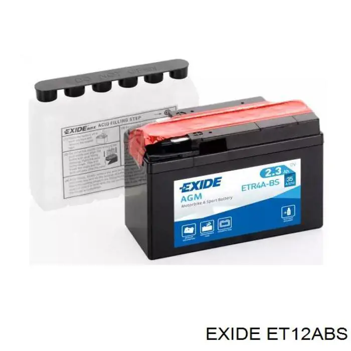 Batería de Arranque Exide (ET12ABS)