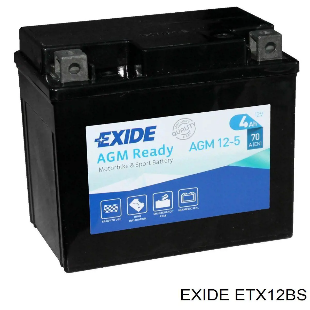 Batería de Arranque Exide (ETX12BS)