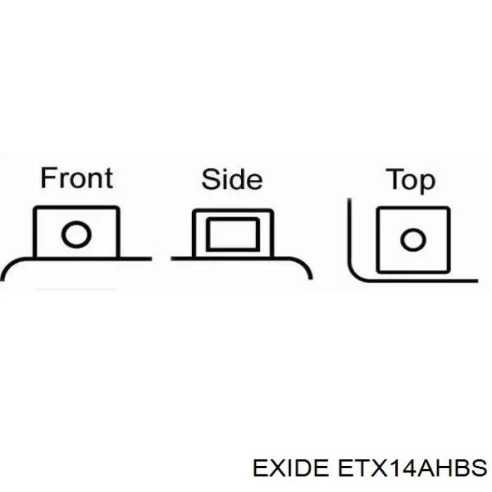 Comprar ETX14AHBS Exide Batería de coche