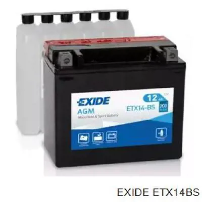 Batería de Arranque Exide (ETX14BS)