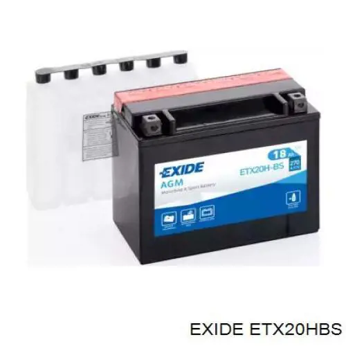 Batería de Arranque Exide (ETX20HBS)