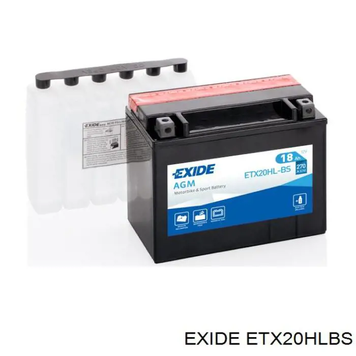 Batería de arranque Exide ETX20HLBS precio, desde 65,35 EUR