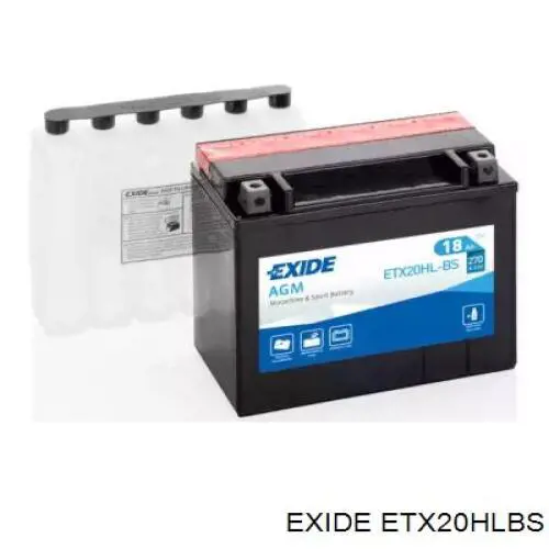 Batería de Arranque Exide (ETX20HLBS)