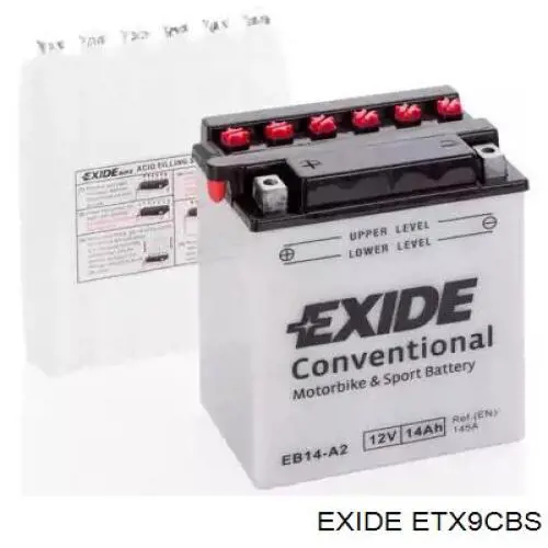 Comprar ETX9CBS Exide Batería de coche