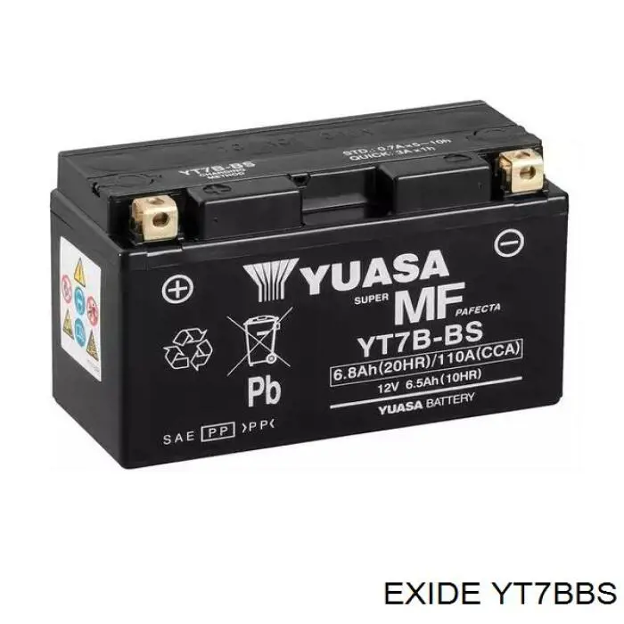 Batería YT7BBS Exide