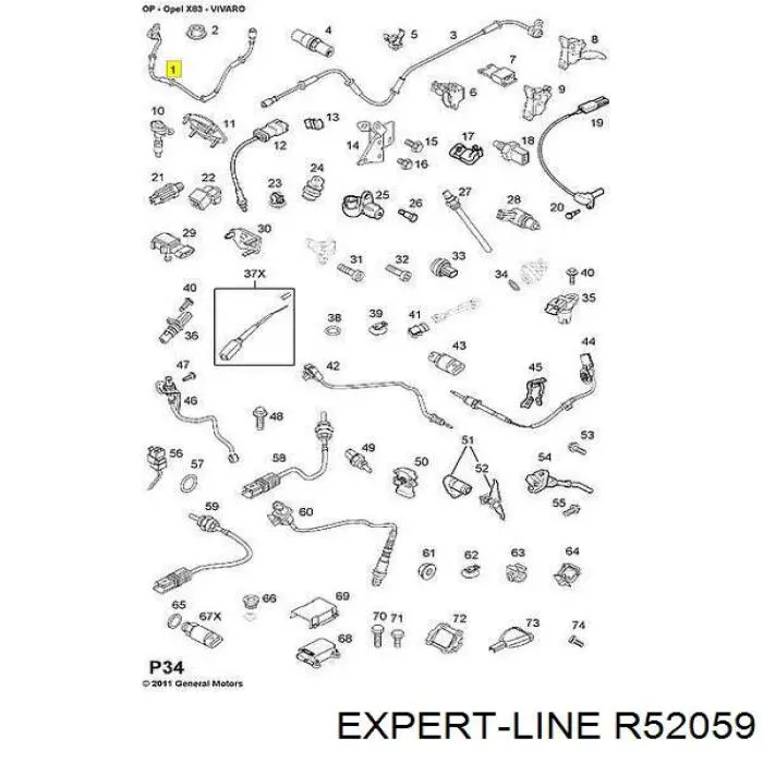 R 52059 Expert Line sensor abs delantero