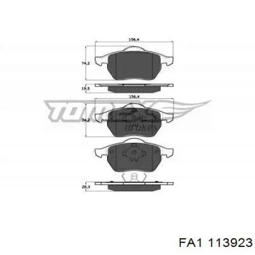 Almohadilla de tope silenciador FA1 113923 precio, desde 3,97 EUR