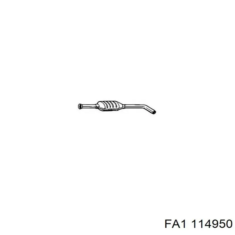 Abrazadera delantera del silenciador FA1 114950 precio, desde 10,54 EUR