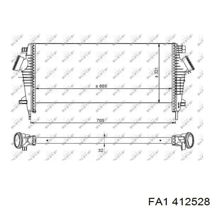 Junta de turbina de escape 5860545 Opel