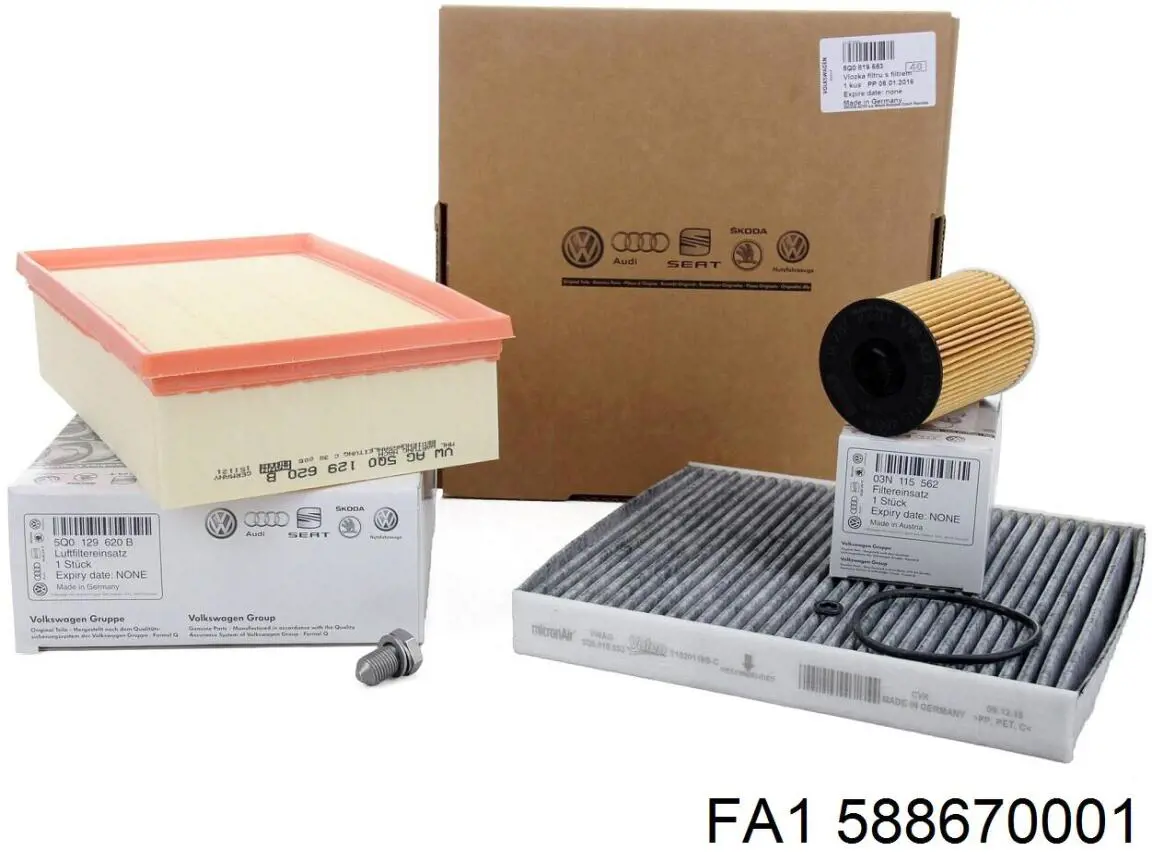 Tapón del cárter de aceite 588670001 FA1