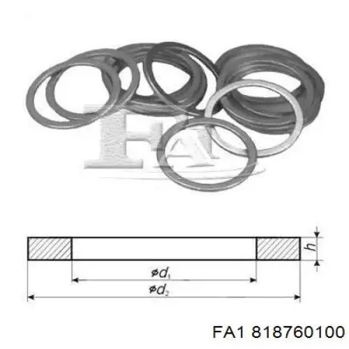818.760.100 FA1 anillo retén de bomba de dirección hidráulica