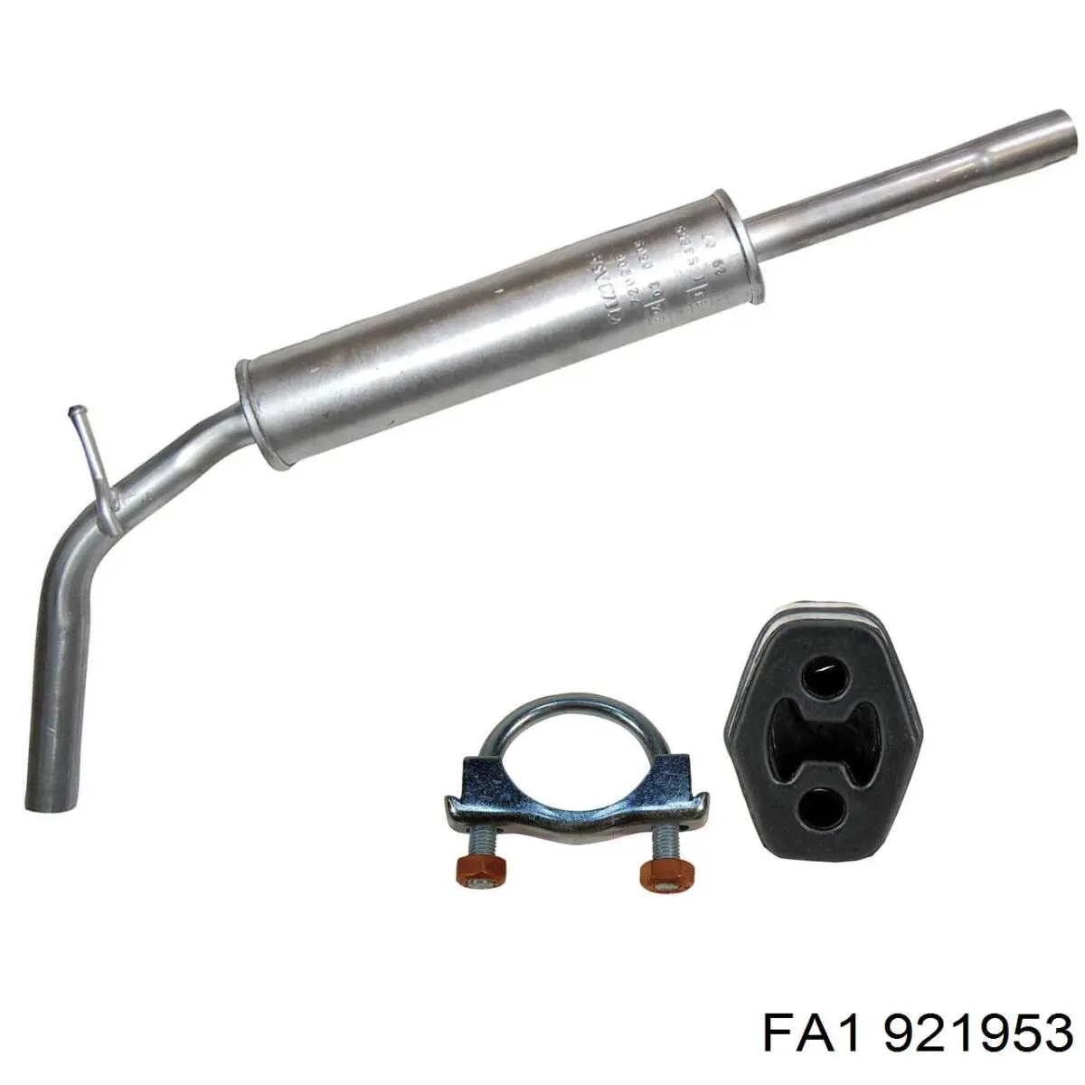 Abrazadera de silenciador delantera Opel 863105