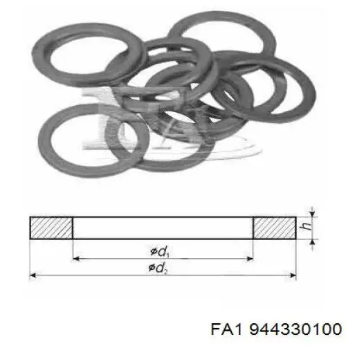 1751210000 Mitsubishi junta, tapón roscado, colector de aceite