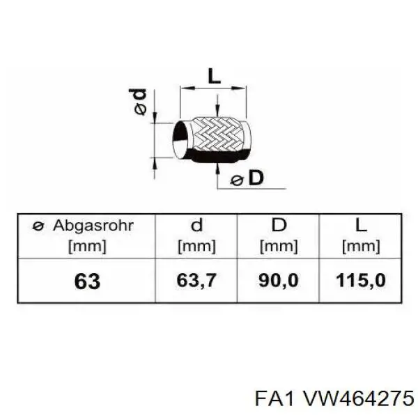 Comprar KF100055 FA1 Filtro de partículas (FAP)