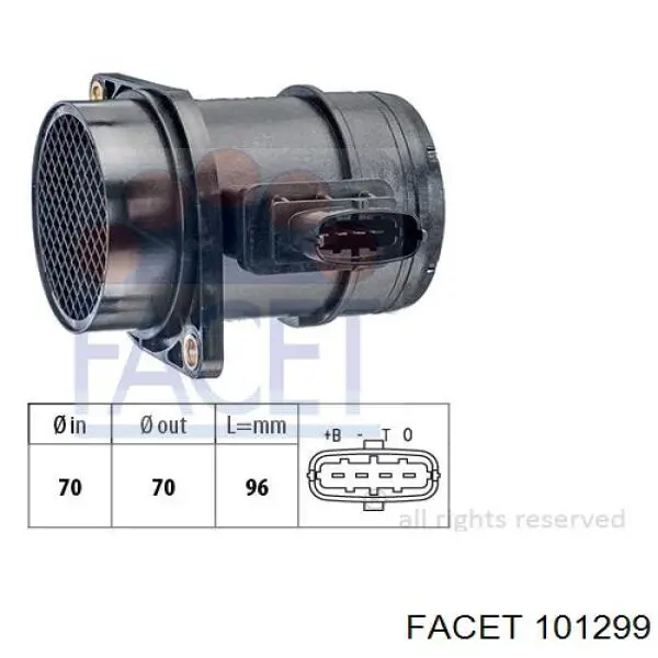 96806111 Peugeot/Citroen medidor de masa de aire