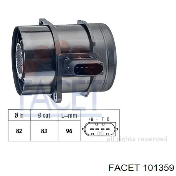 Sensor de flujo de masa de Aire para Mercedes Sprinter (906)