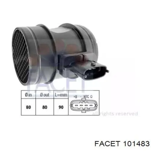 10.1483 Facet sensor de flujo de aire/medidor de flujo (flujo de aire masibo)