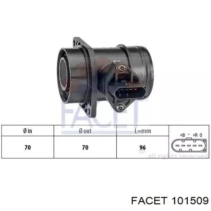 130821971 Mercedes Sensor de flujo de aire