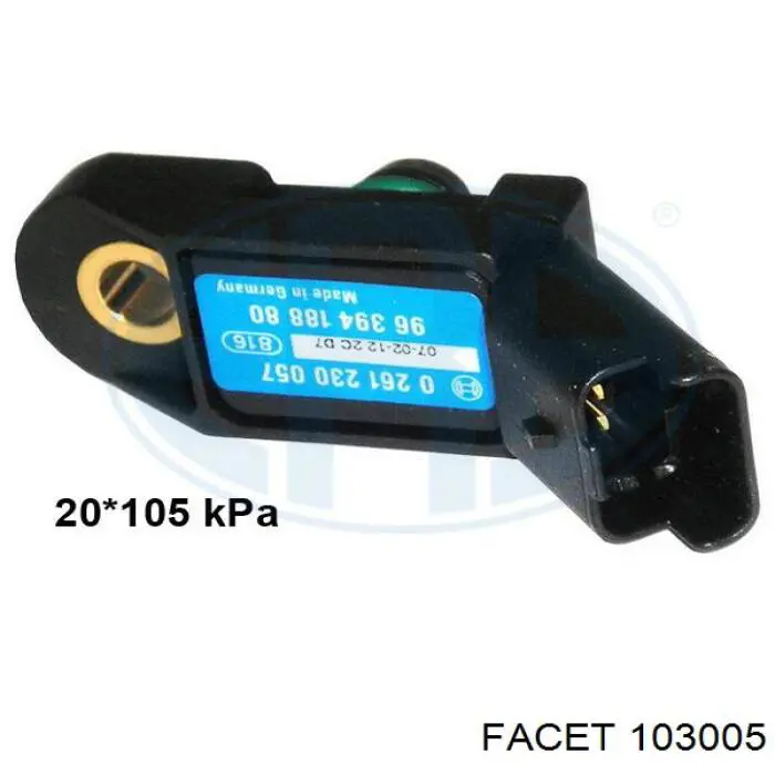 9639418880 Renault (RVI) Sensor De Presion Del Colector De Admision