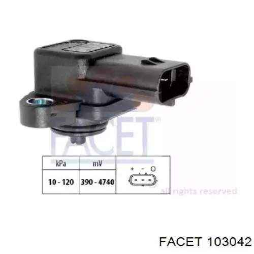 Sensor de presión del aire de admisión Facet 103042 precio, desde 27,44 EUR