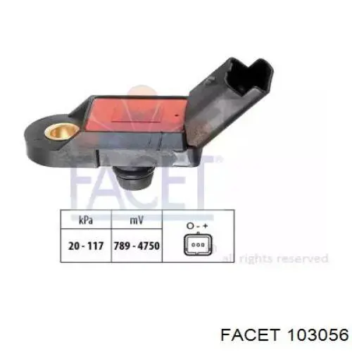 Sensor de presión del colector de admisión 96725 NGK