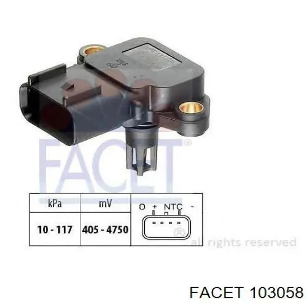 Comprar 1127268 Ford Sensor de presión del colector de admisión