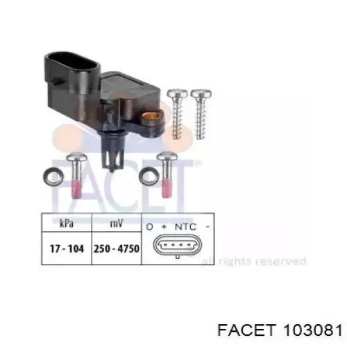 Comprar 46451792 Fiat/Alfa/Lancia Sensor de presión del colector de admisión