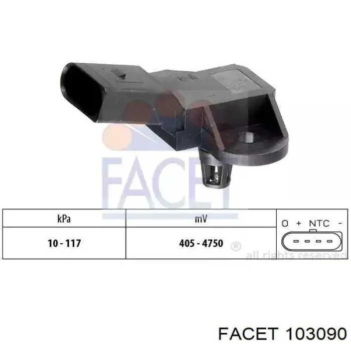 Sensor, presión colector de admisión  VAG 261230095 precio, desde 28,22 EUR