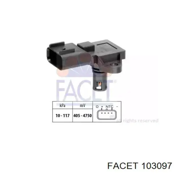 Sensor De Presion Del Colector De Admision Ford 1141598