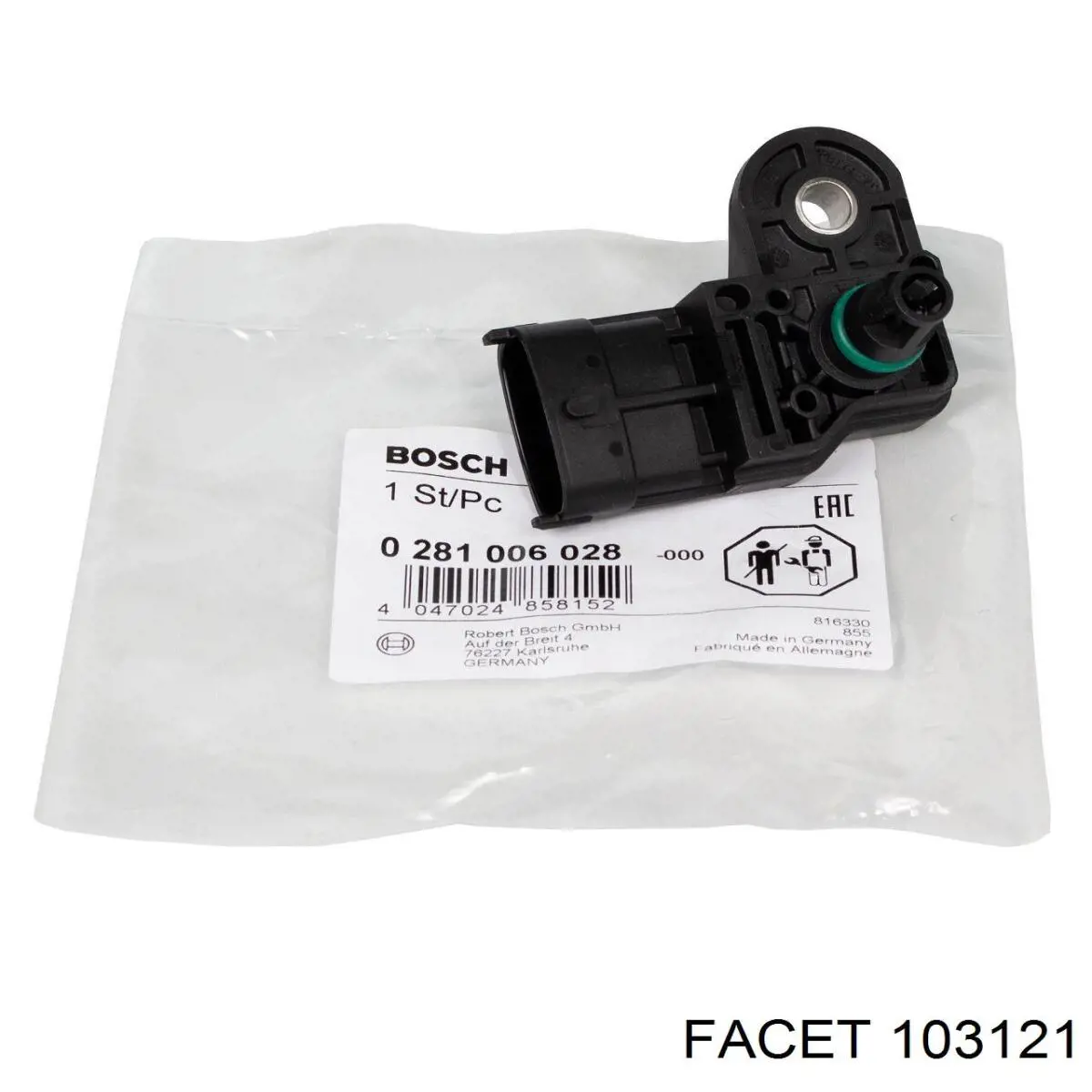Sensor de presión de sobrealimentación 550756A ERA